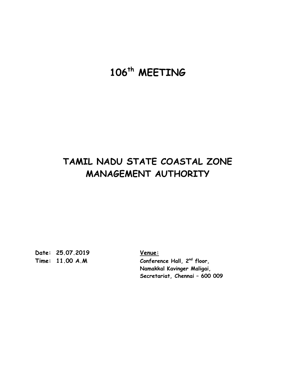 106Th MEETING