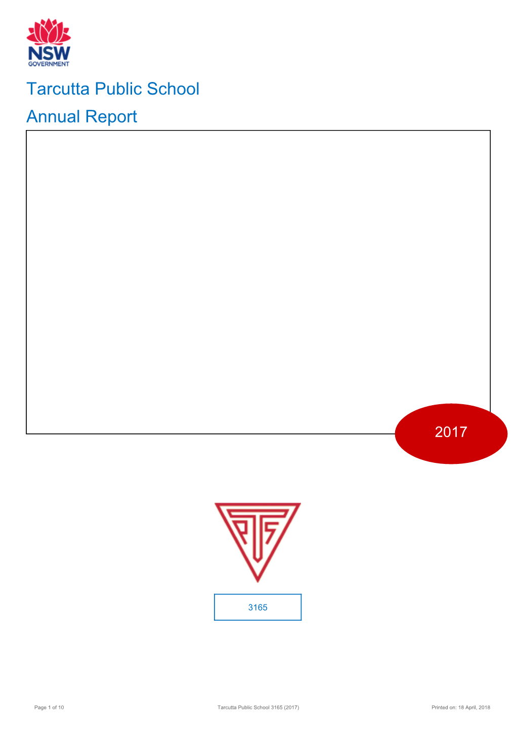 2017 Tarcutta Public School Annual Report