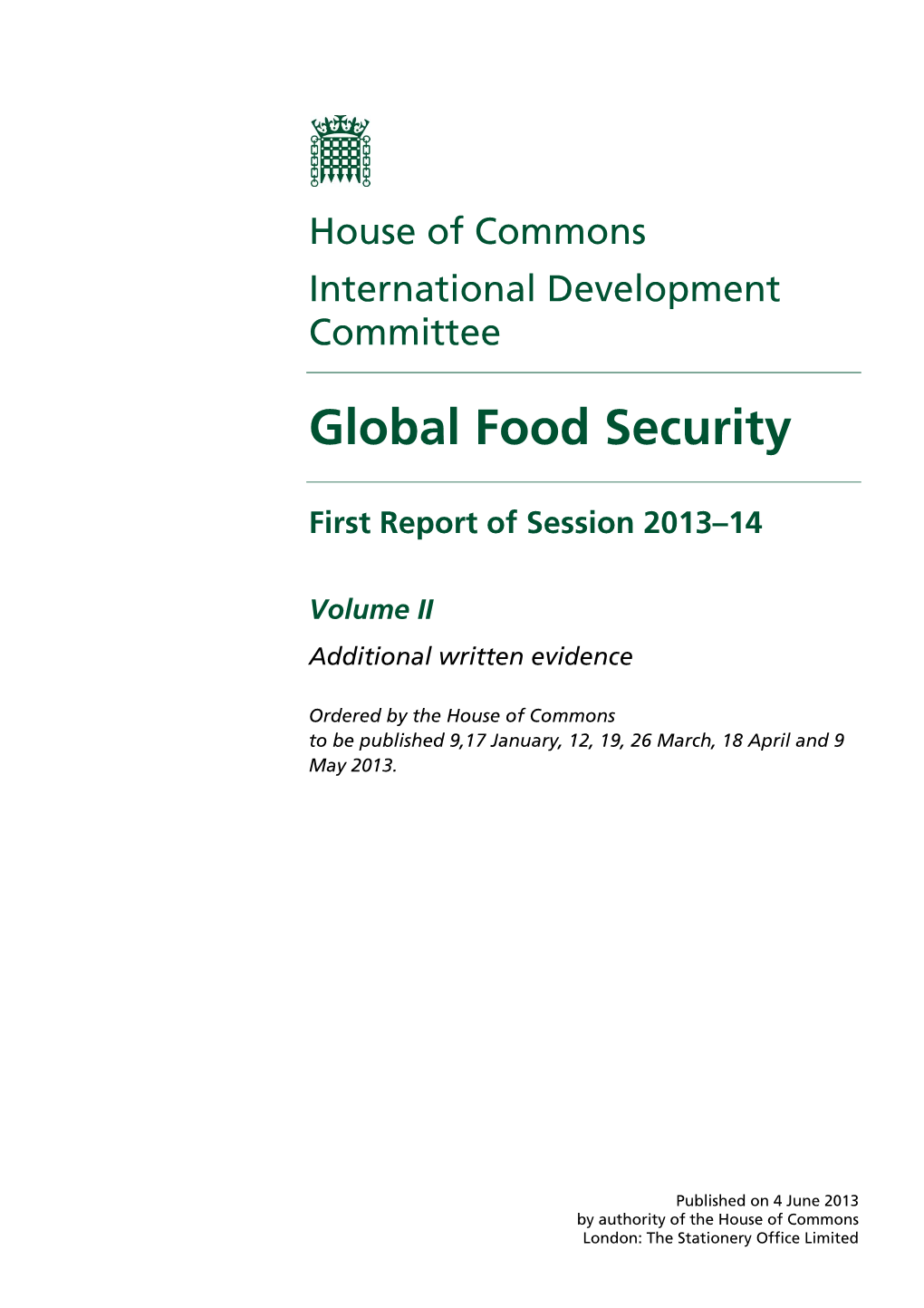 Global Food Security