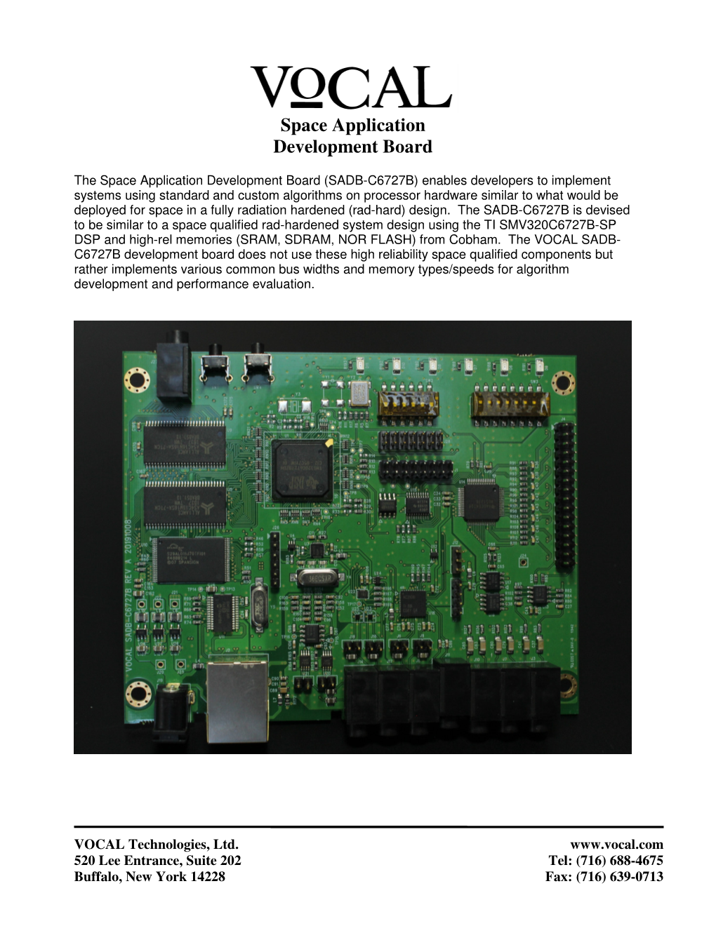 Space Application Development Board