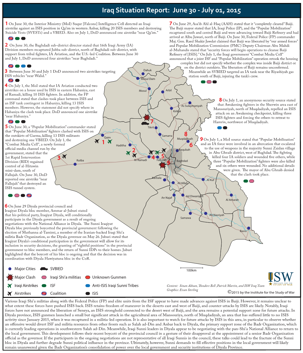 Iraq SITREP 2015-5-22