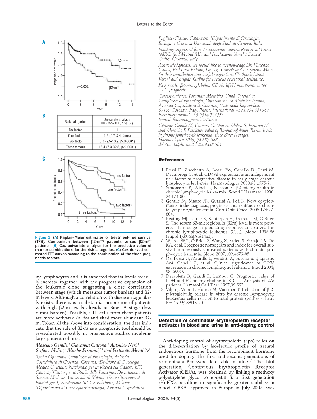 Detection of Continuous Erythropoietin Receptor Activator in Blood And