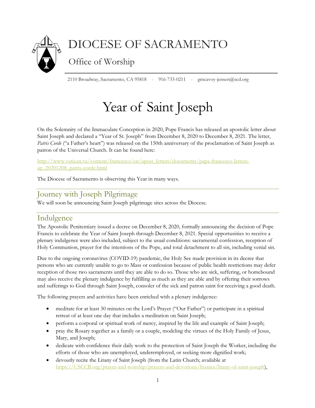 Year of Saint Joseph