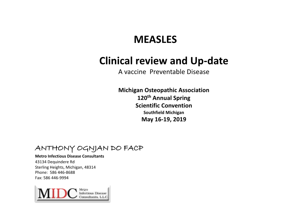 Ognjan MEASLES HANDOUT