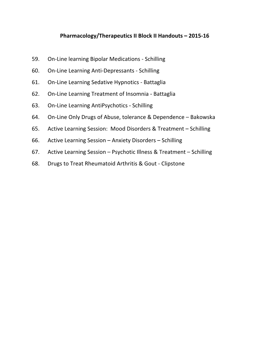 2015-16 59. On-Line Learning Bipolar Medications