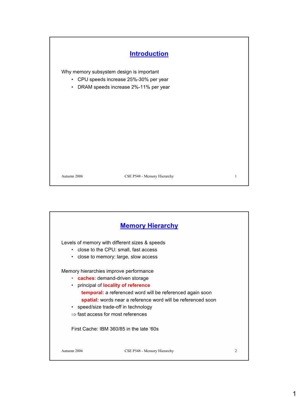 Caching Basics