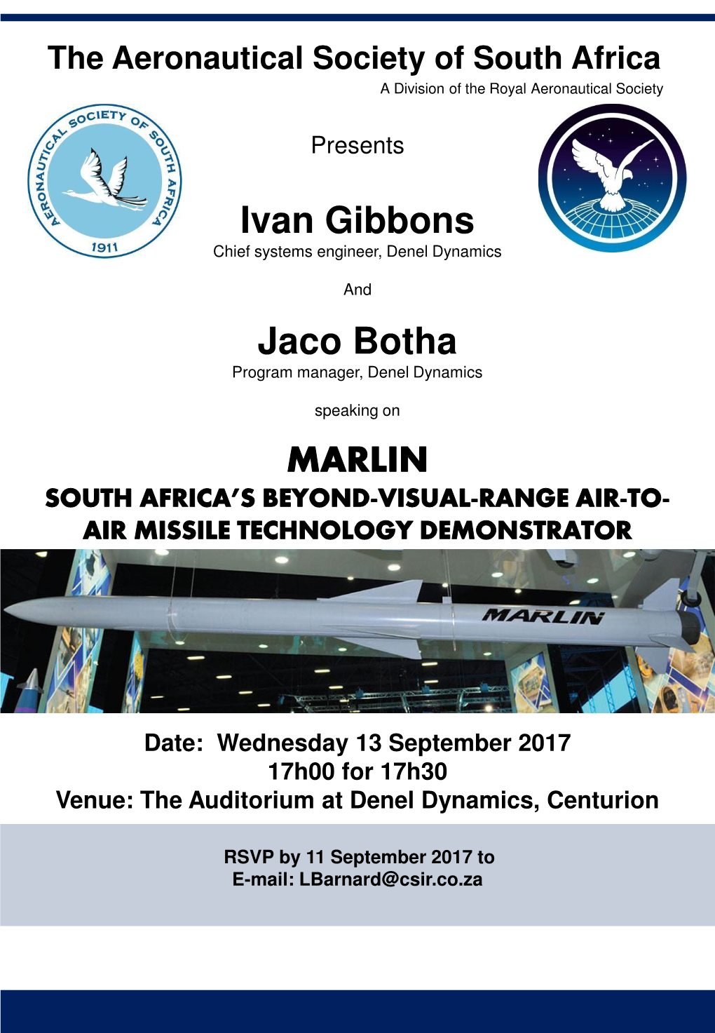 Ivan Gibbons Chief Systems Engineer, Denel Dynamics