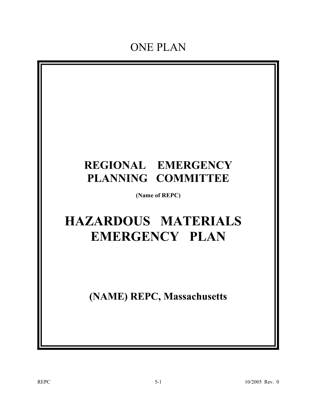 Regional Emergency