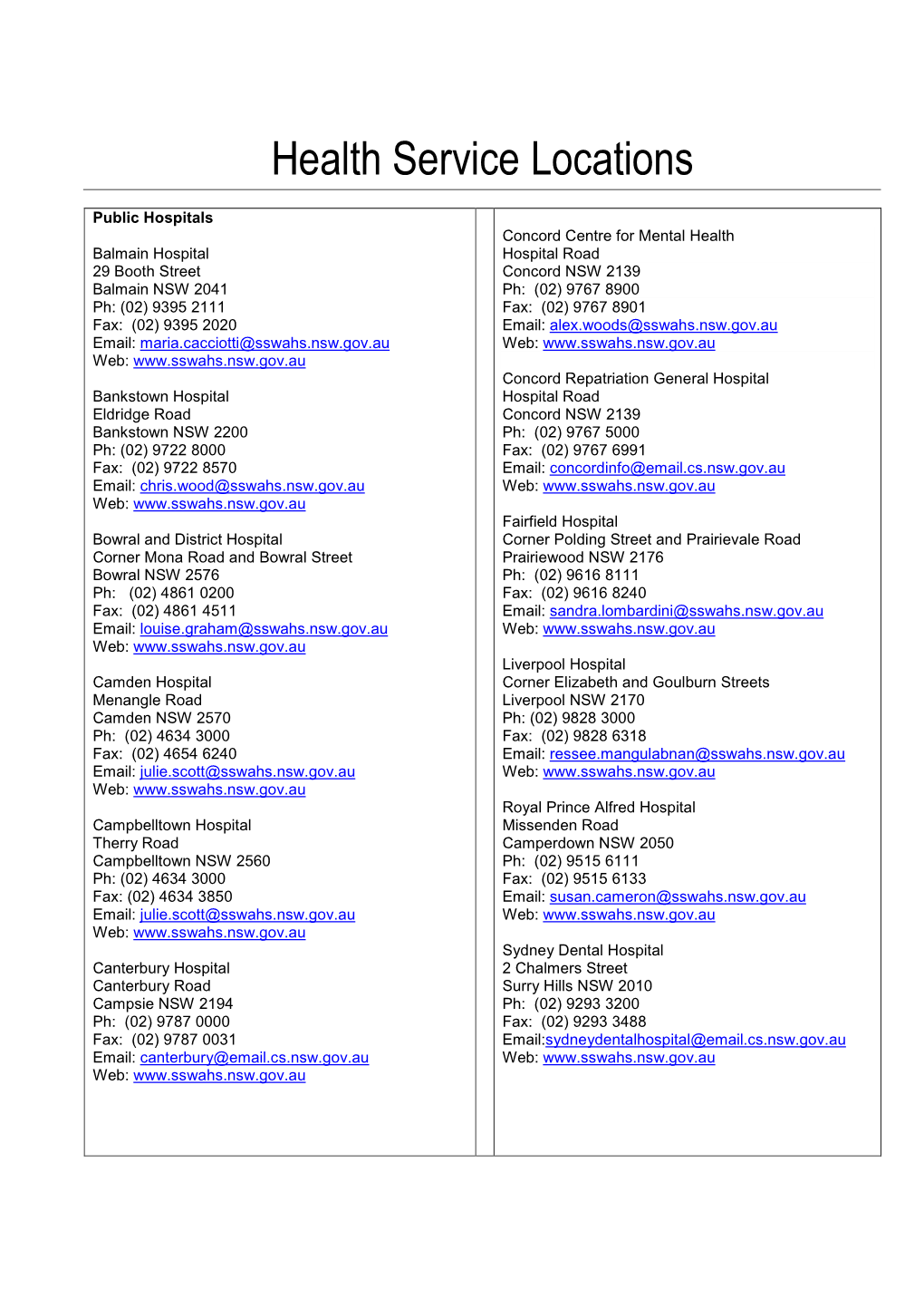 10-27-09-IS-CM-YIR-Health Service Locations