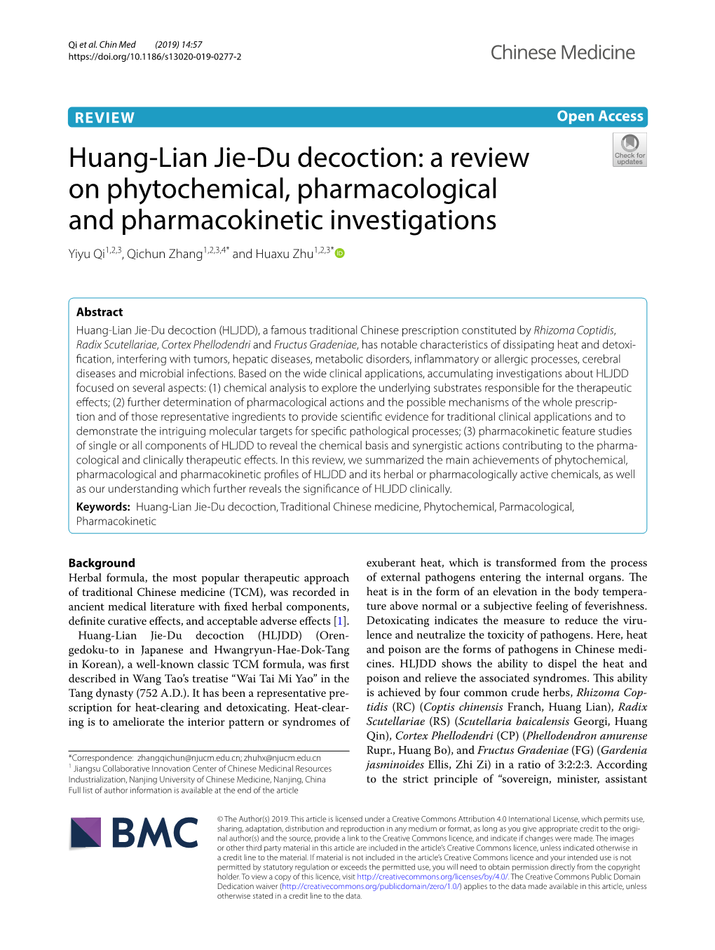 Huang-Lian Jie-Du Decoction