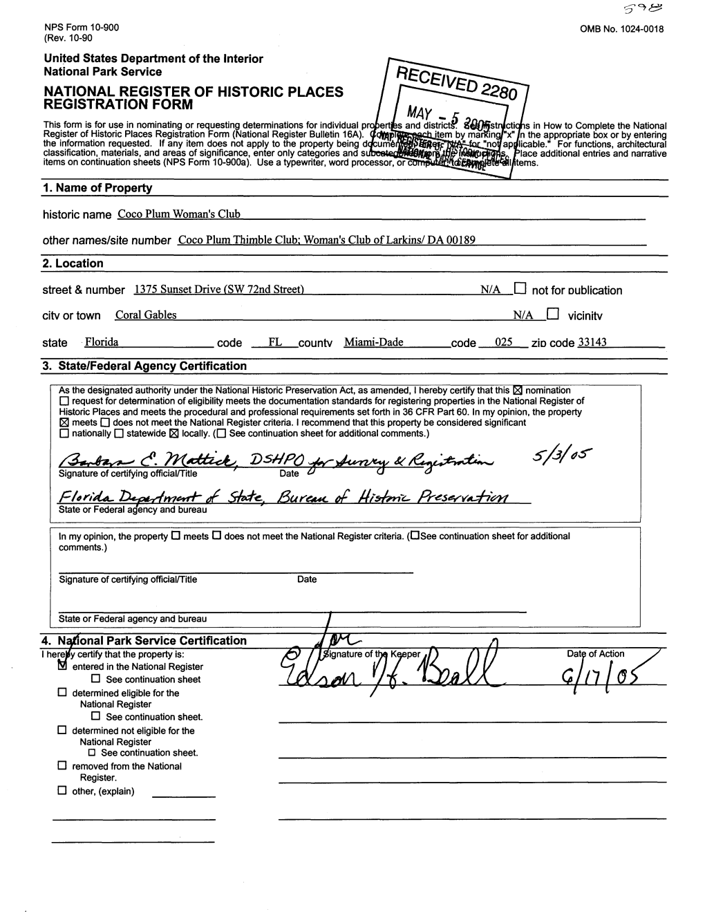 National Register of Historic Places Registration Form