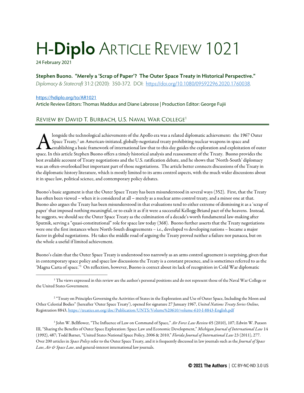 H-Diplo ARTICLE REVIEW 1021 24 February 2021