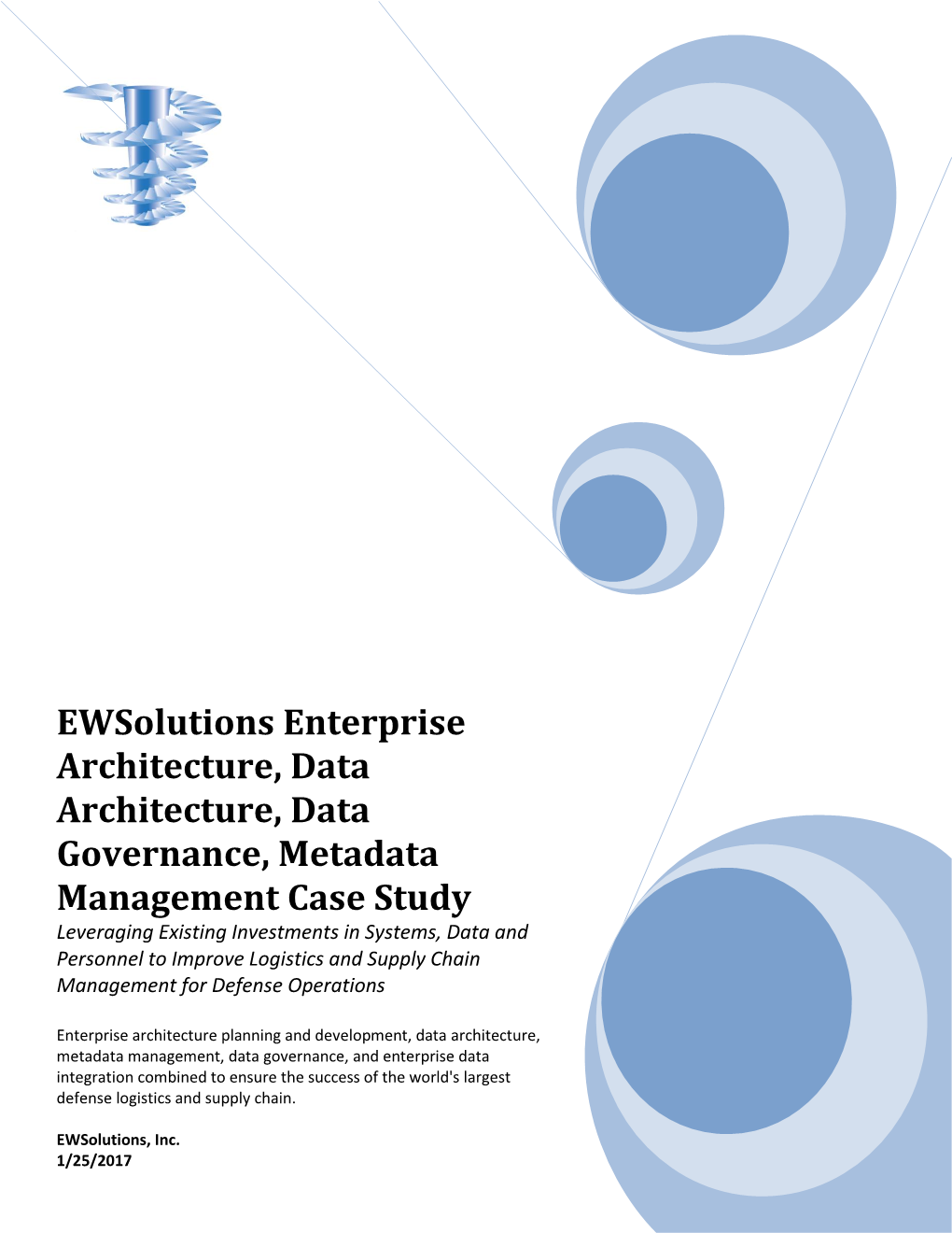 Ewsolutions Enterprise Architecture, Data Architecture, Data