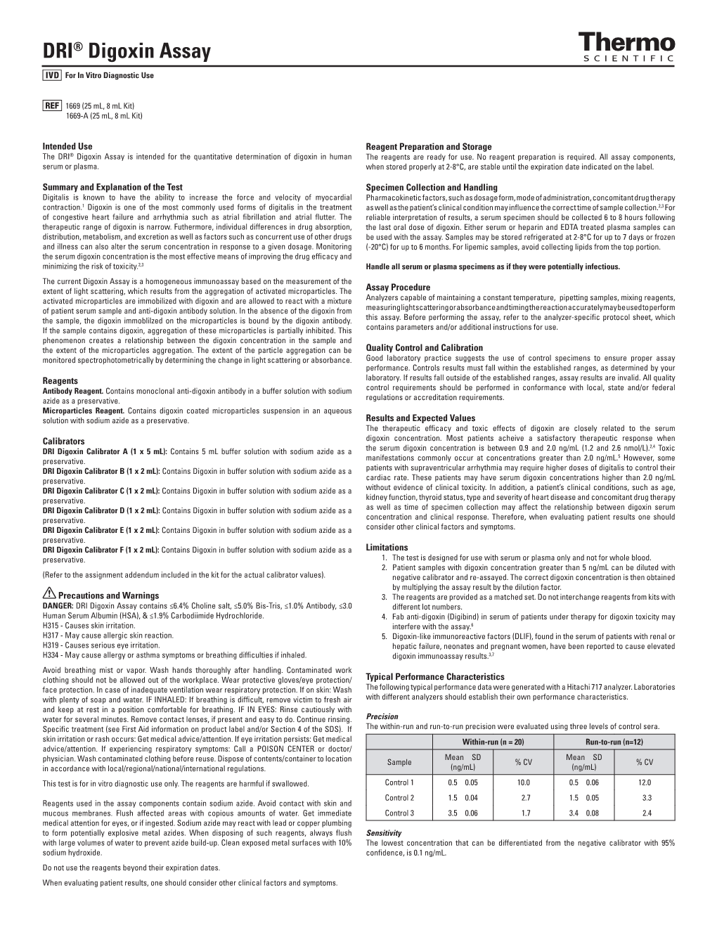 DRI® Digoxin Assay