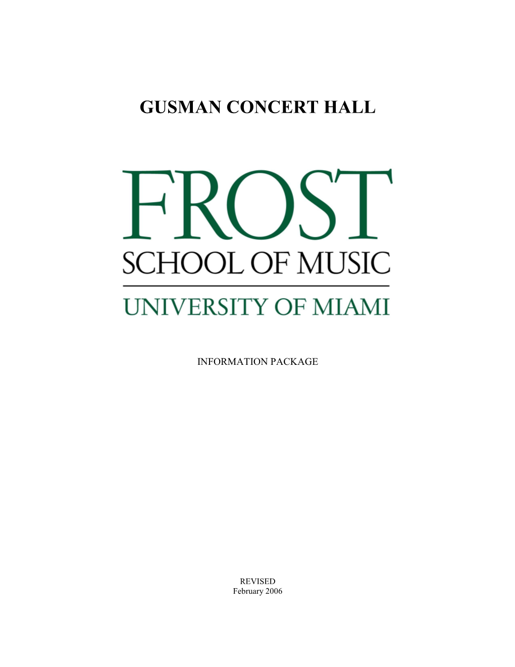 Gusman Concert Hall