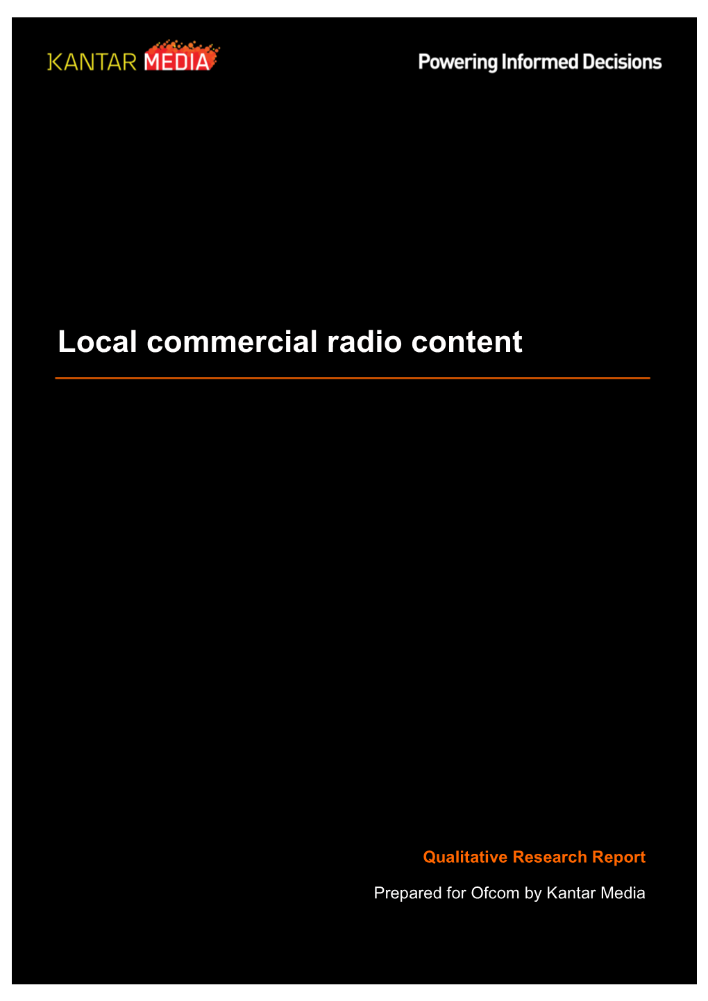 Local Commercial Radio Content