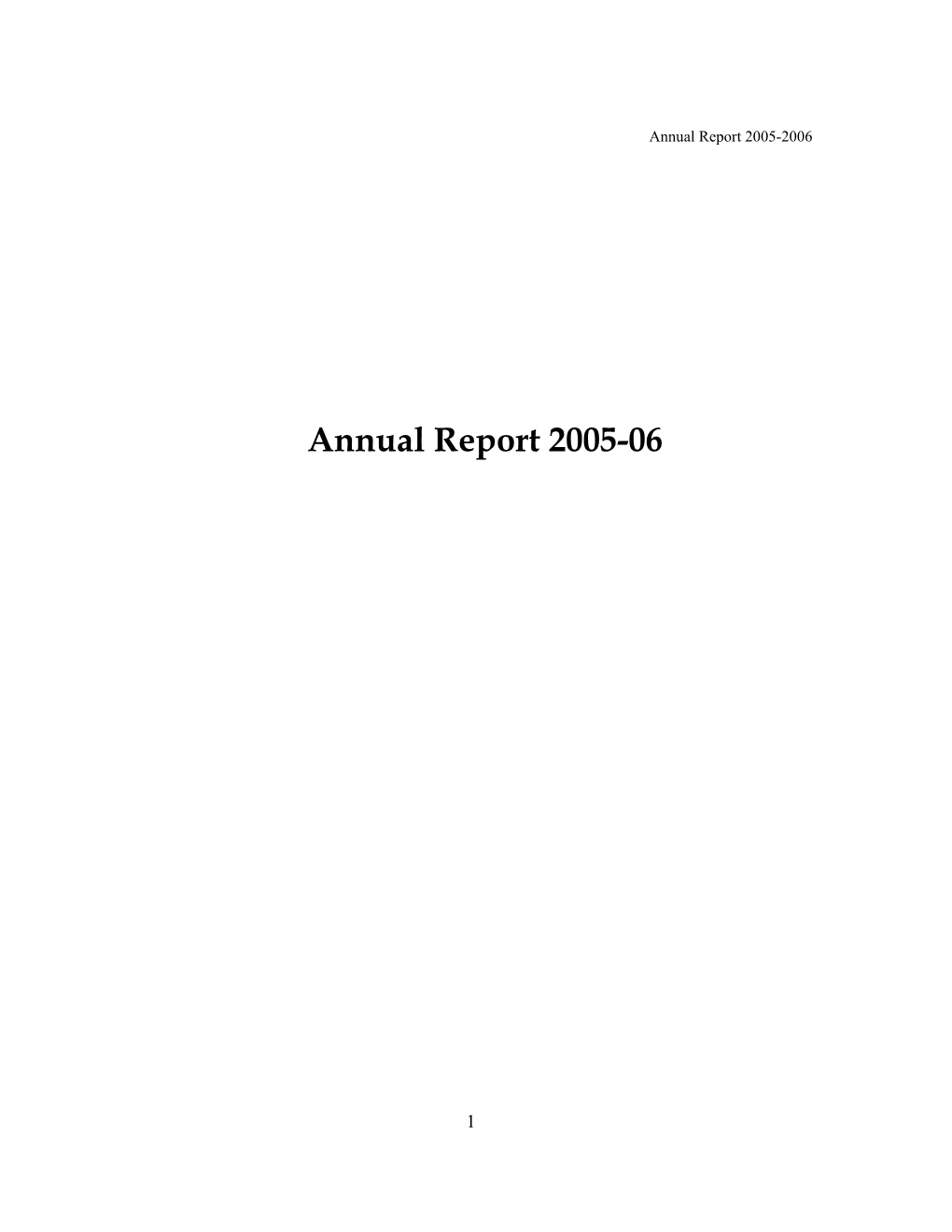 Annual Report 2005-06