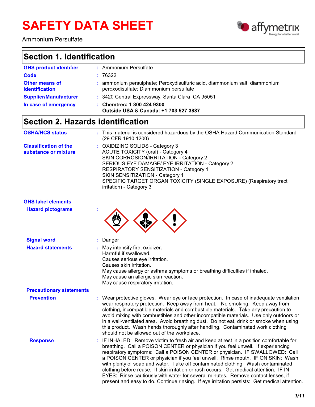 Ammonium Persulfate