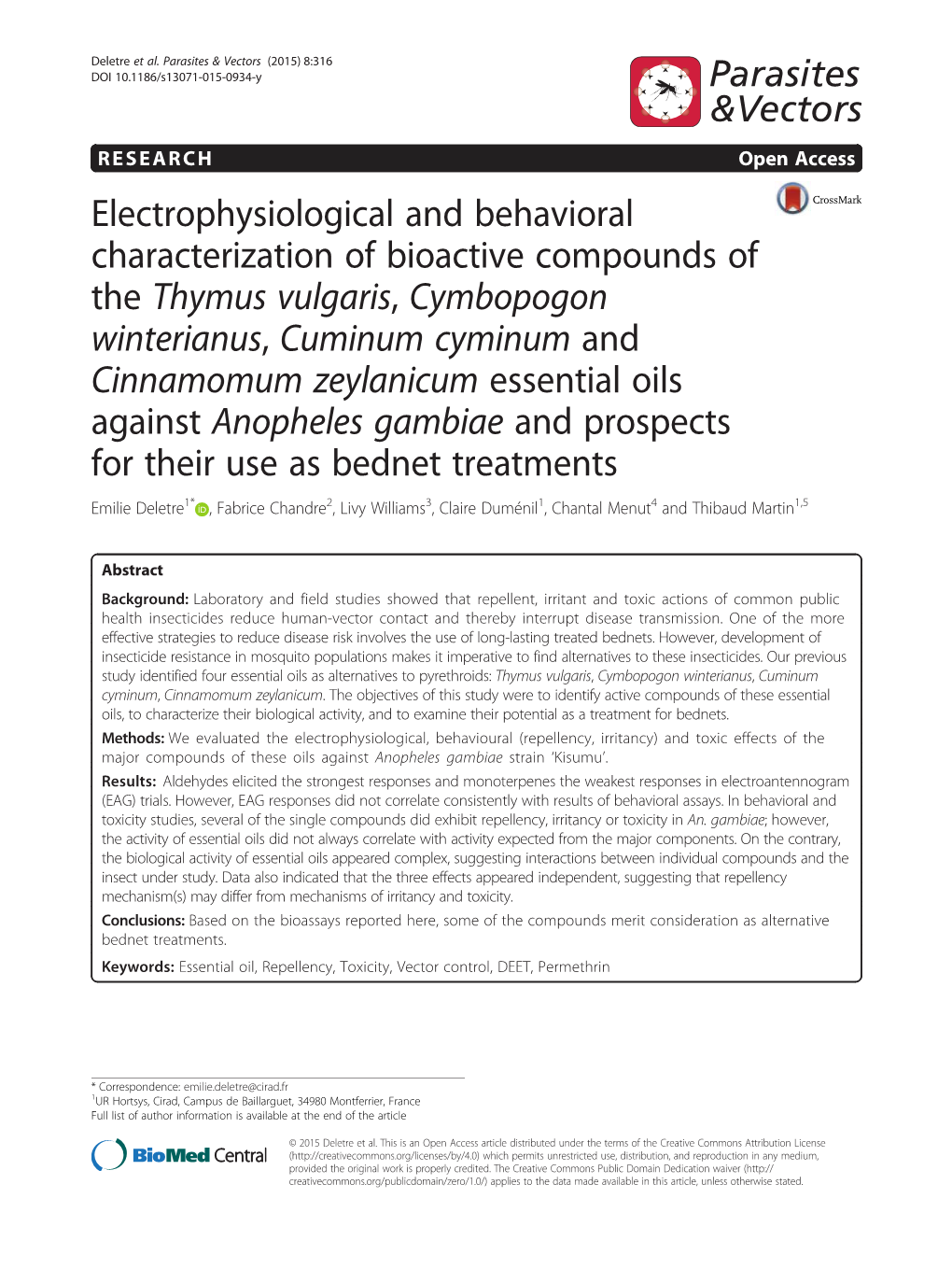 Electrophysiological and Behavioral Characterization Of