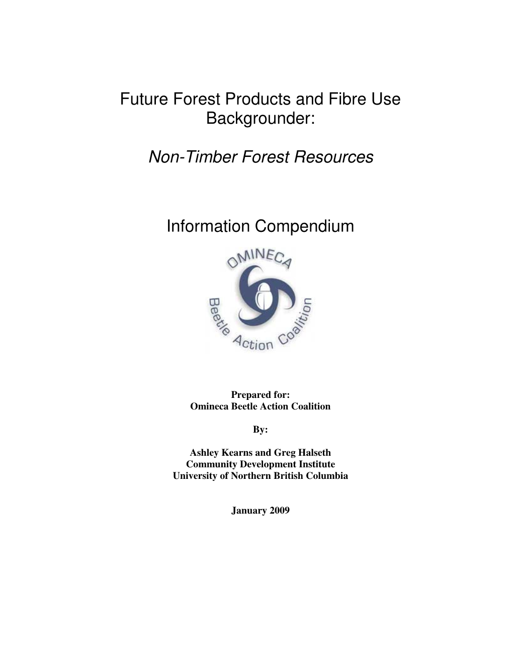 Non-Timber Forest Resources Information Compendium