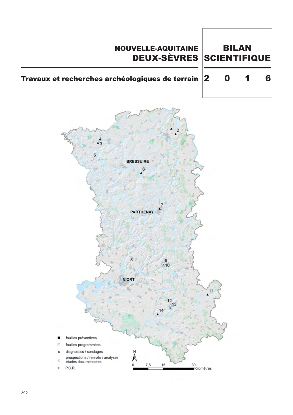 Bilan Scientifique 2 0 1 6 Deux-Sèvres