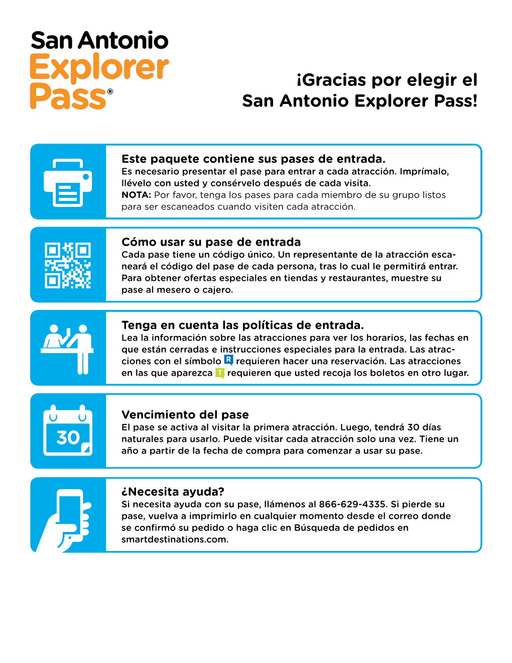 ¡Gracias Por Elegir El San Antonio Explorer Pass!