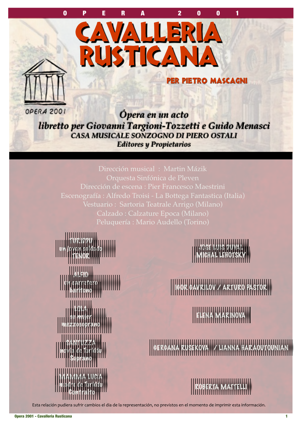 Cavalleria Rusticana