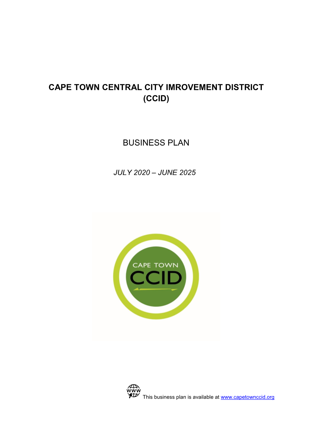 (Ccid) Business Plan