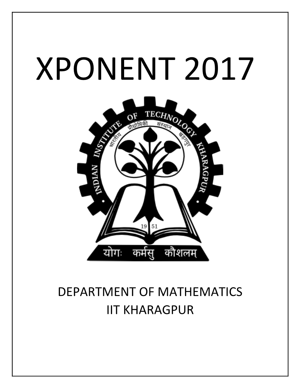 Department of Mathematics Iit Kharagpur