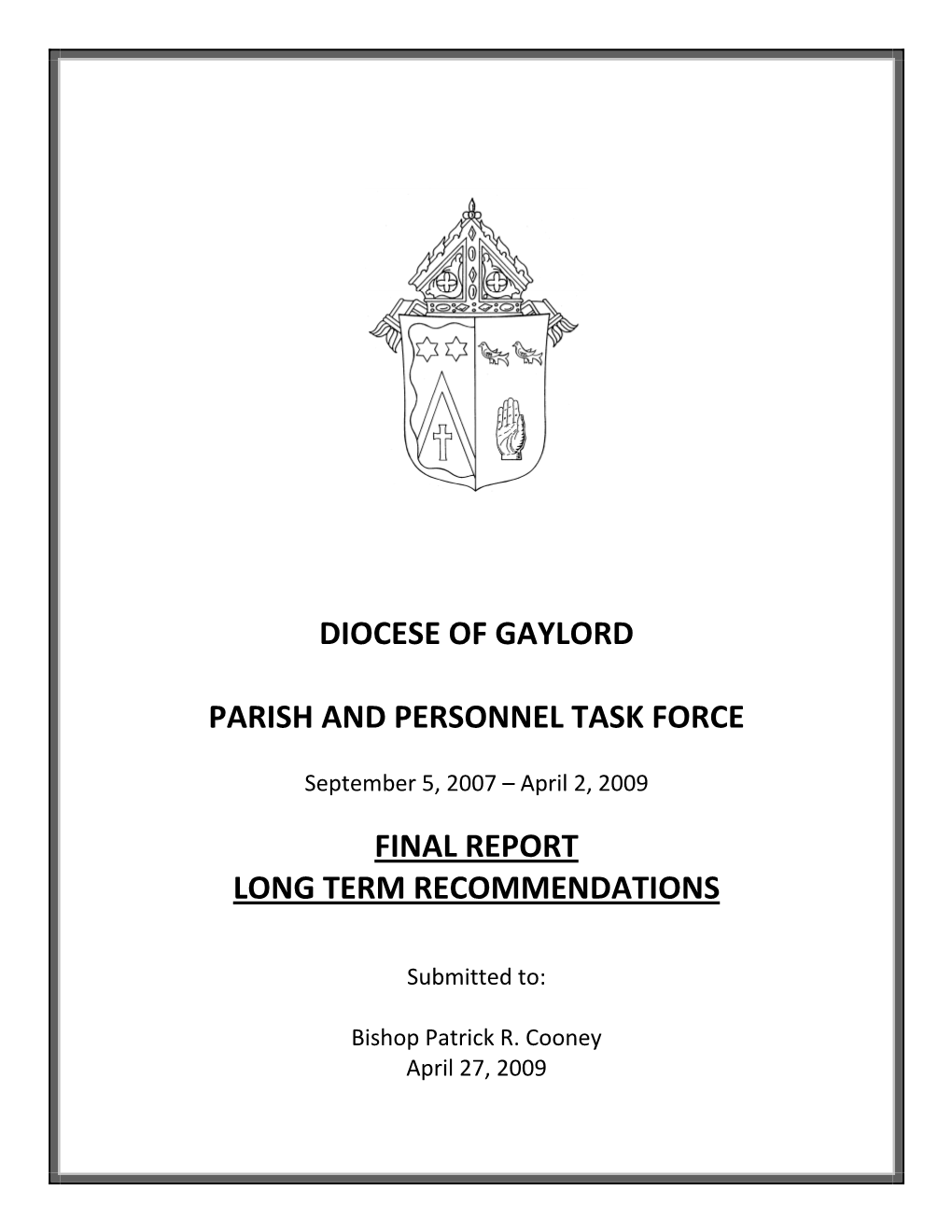 Parish and Personnel Task Force Report