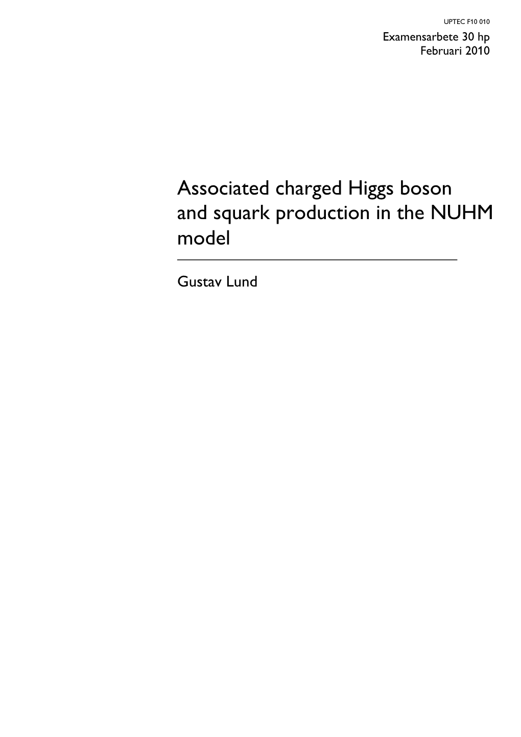 Associated Charged Higgs Boson and Squark Production in the NUHM Model