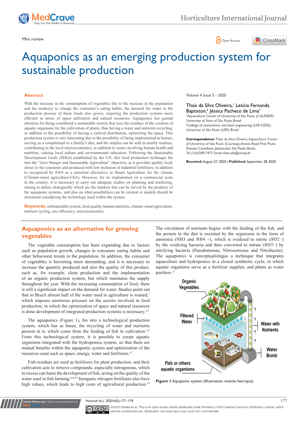 Aquaponics As an Emerging Production System for Sustainable Production