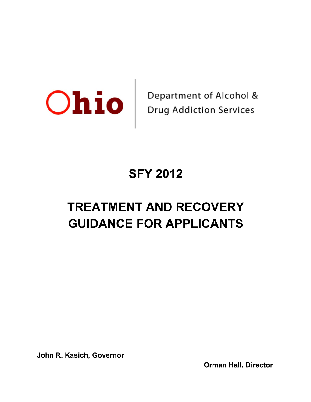 Ohio Department of Alcohol and Drug