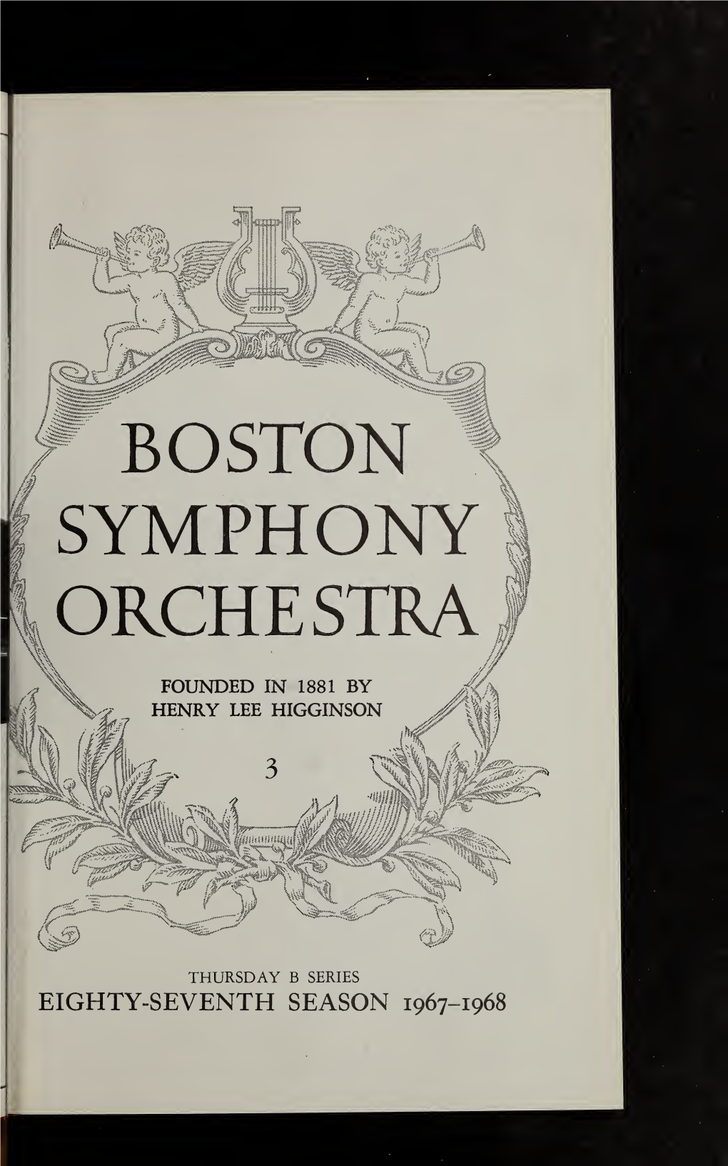 Boston Symphony Orchestra Concert Programs, Season