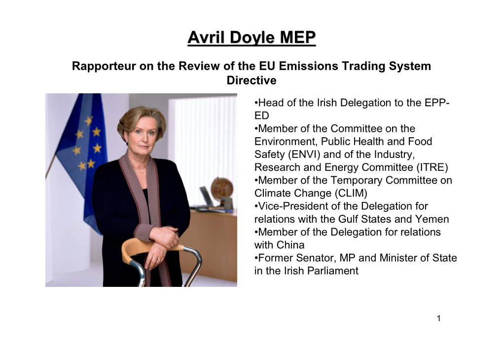 Avril Doyle MEP