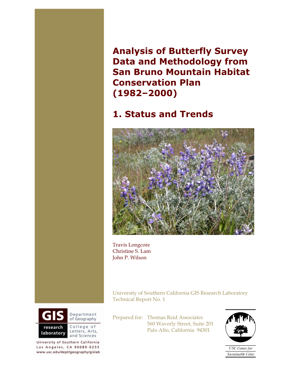 Analysis of Butterfly Survey Data and Methodology from San Bruno Mountain Habitat Conservation Plan (1982–2000)