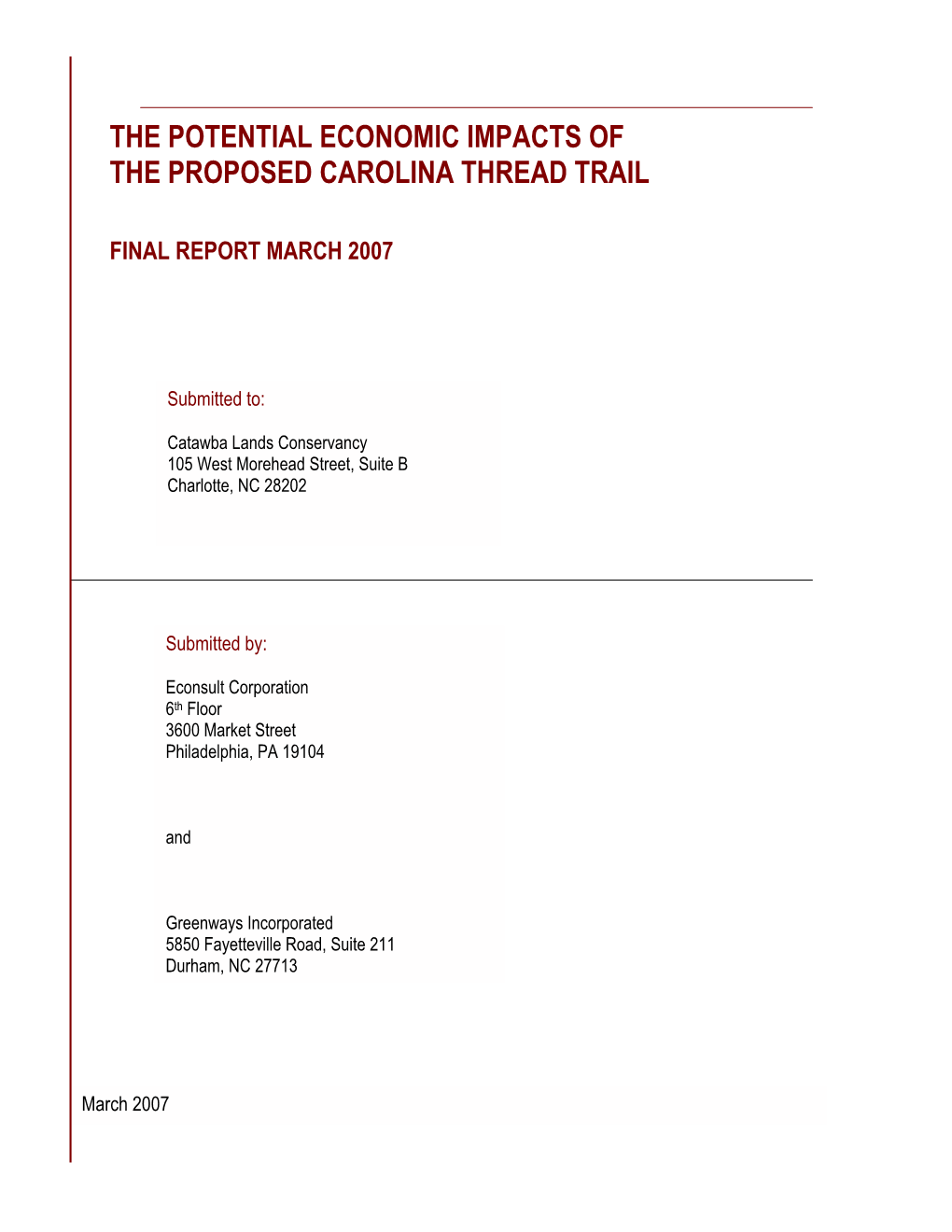 CTT Economic Impact Study