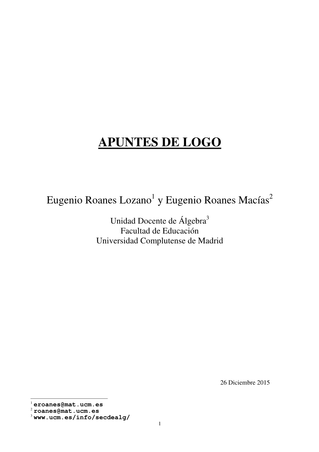 Apuntes De Logo