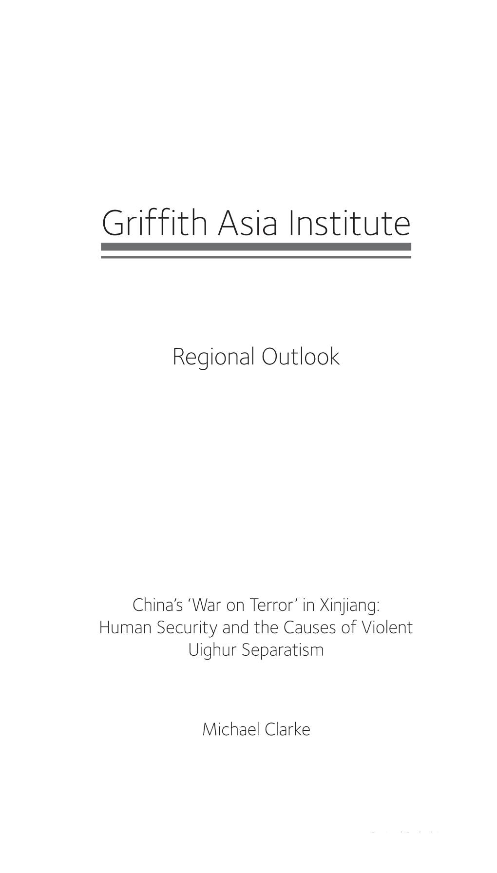 Human Security and the Causes of Violent Uighur Separatism