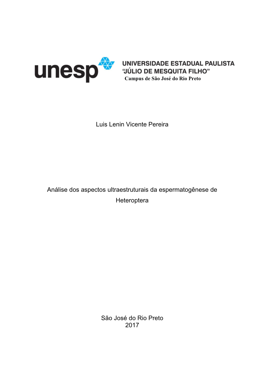 Luis Lenin Vicente Pereira Análise Dos Aspectos Ultraestruturais Da