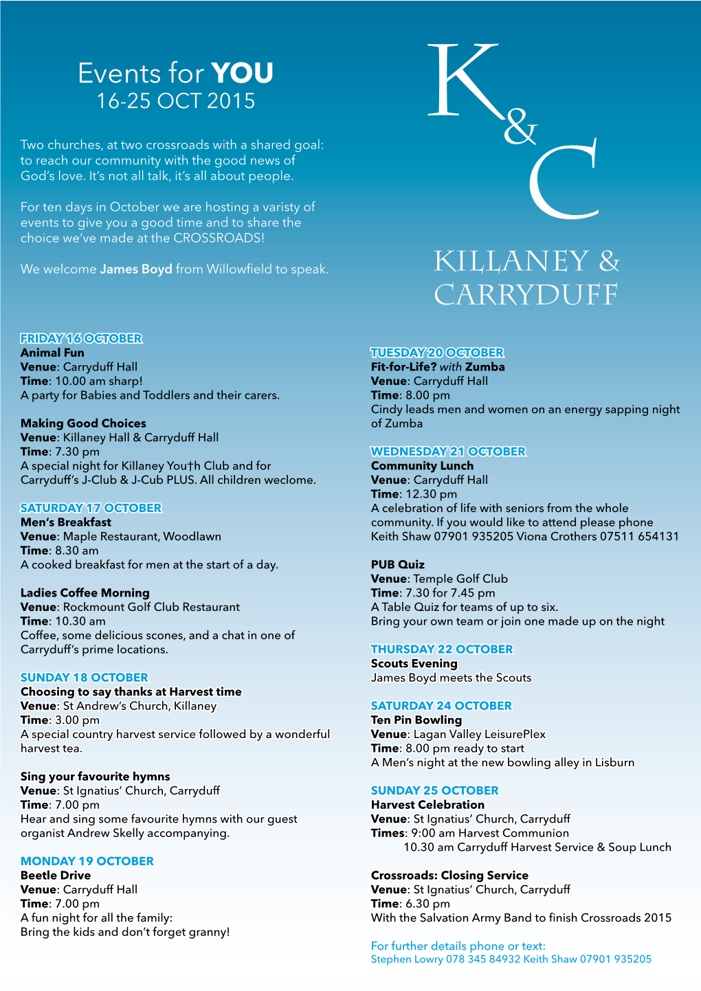 Events for YOU KILLANEY & CARRYDUFF