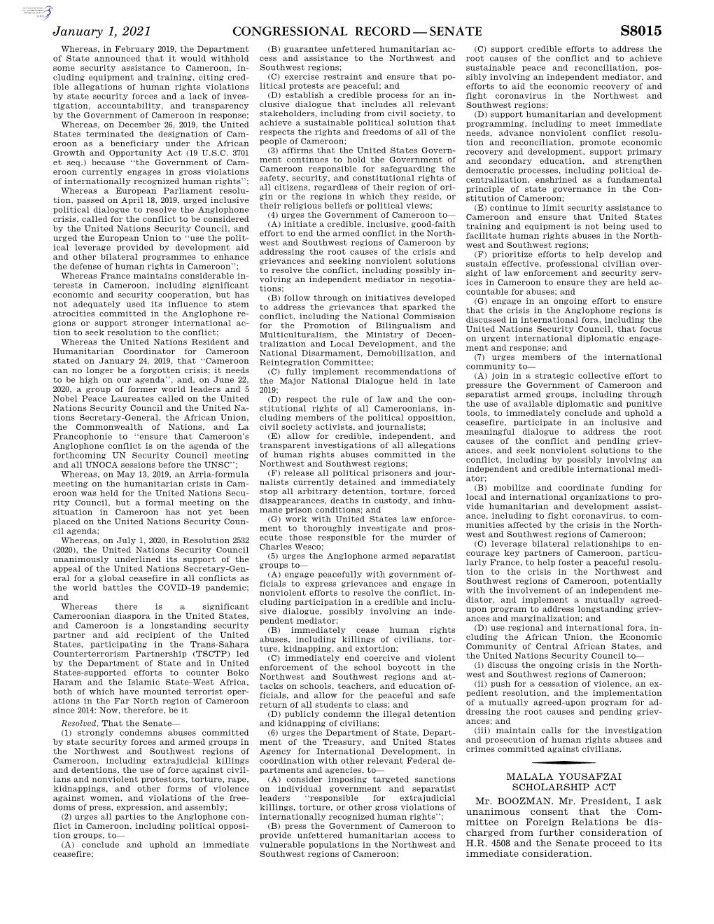 Congressional Record—Senate S8015