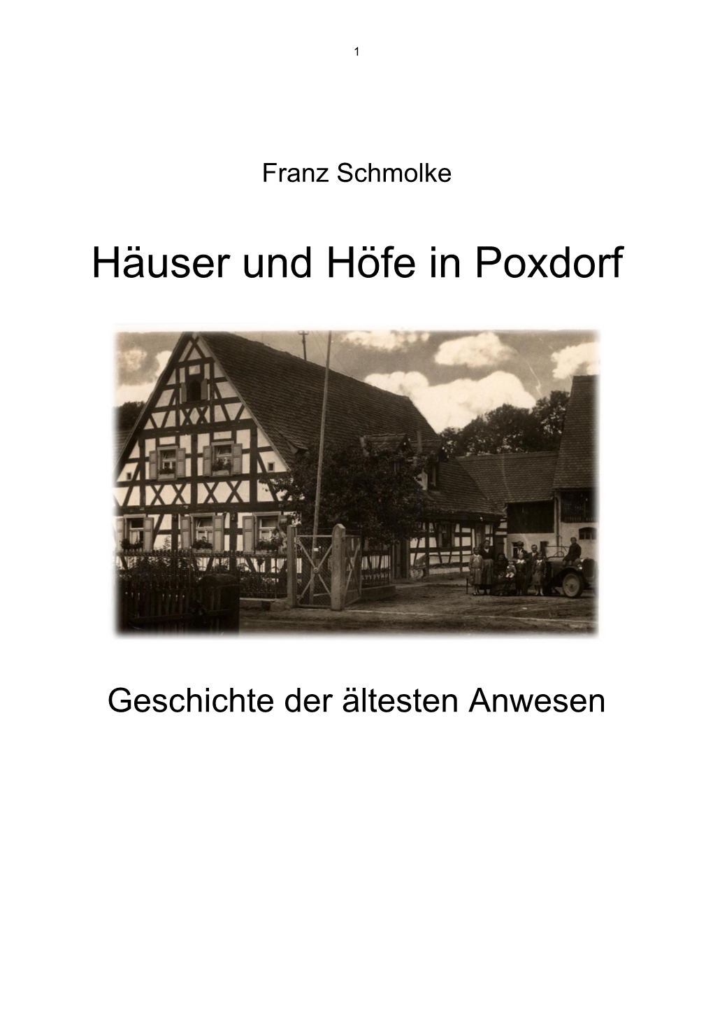 Haeuser Und Hoefe in Poxdorf.Pdf