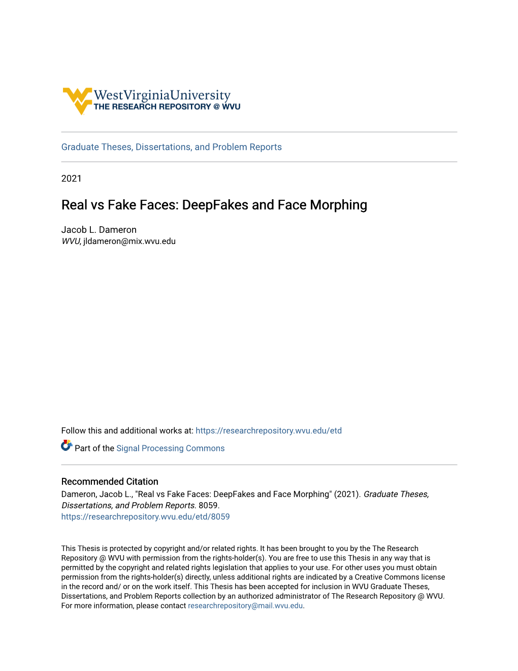 Real Vs Fake Faces: Deepfakes and Face Morphing