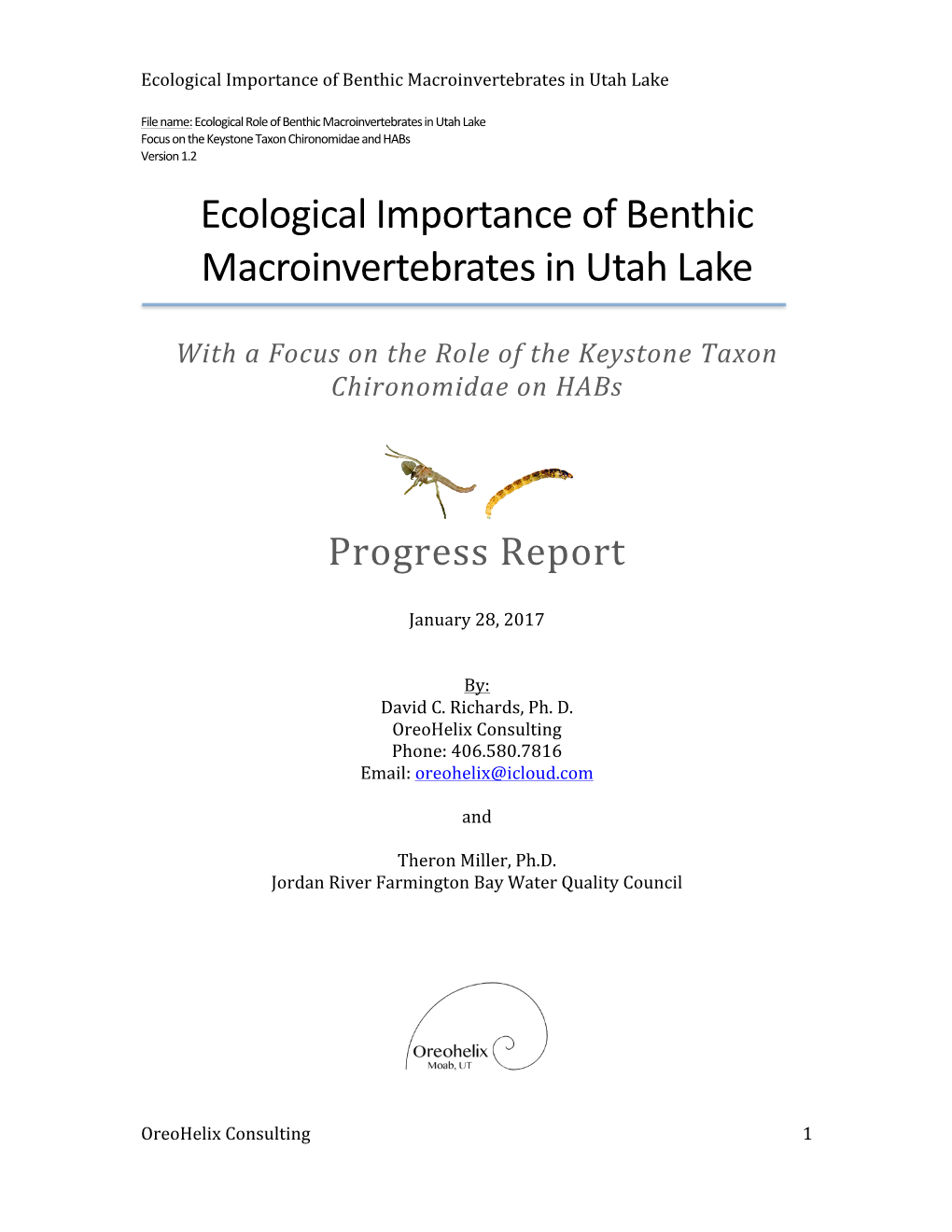 Ecological Importance of Benthic Macroinvertebrates in Utah Lake