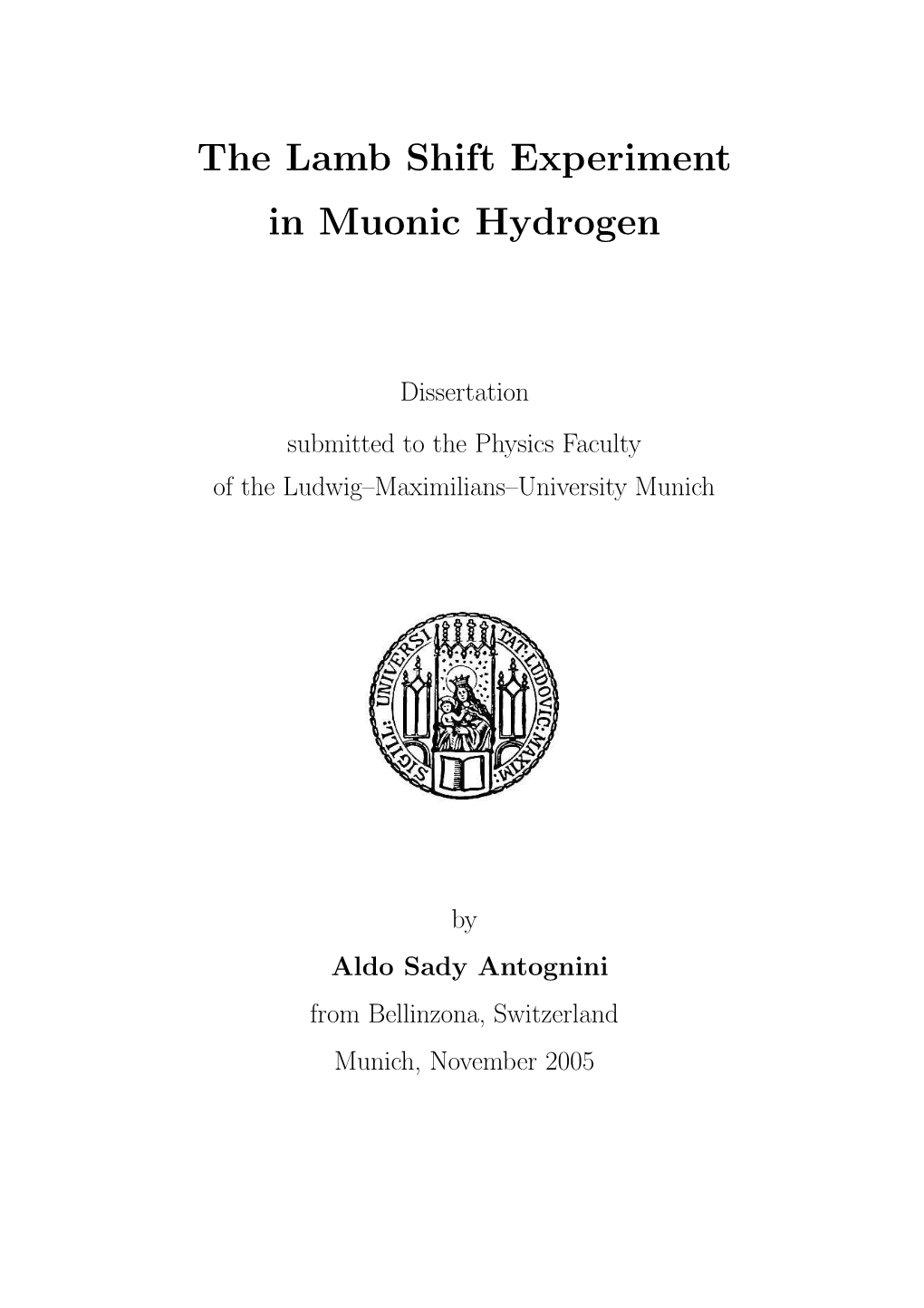 The Lamb Shift Experiment in Muonic Hydrogen