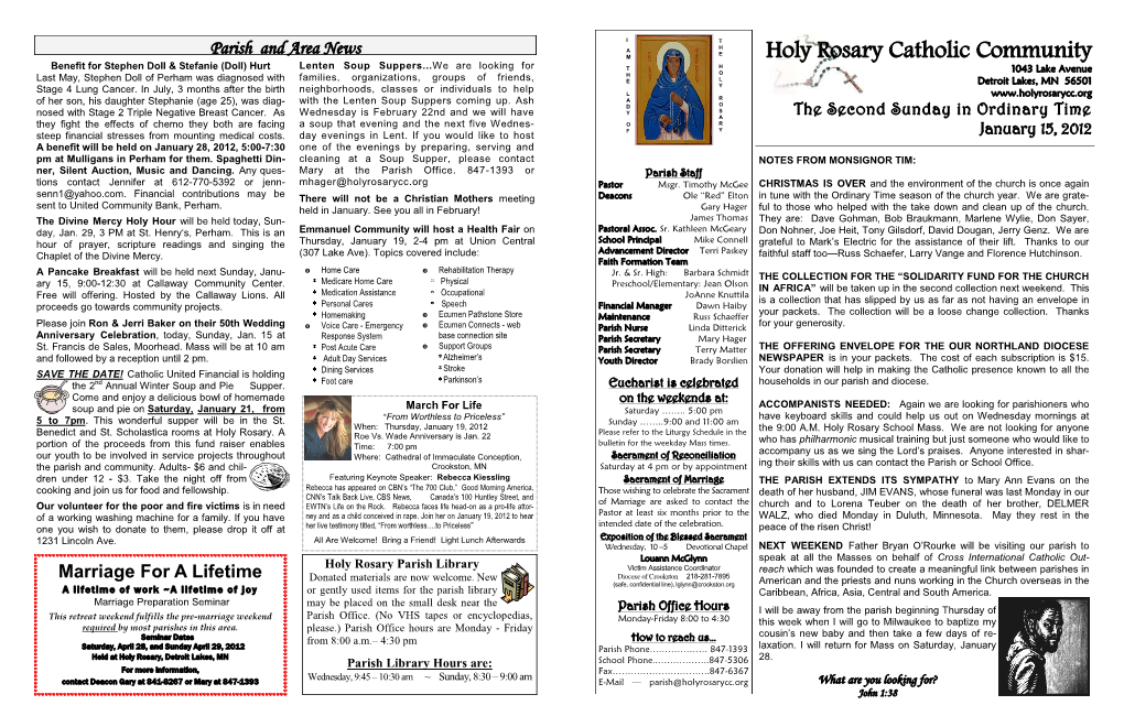 Holy Rosary Catholic Community