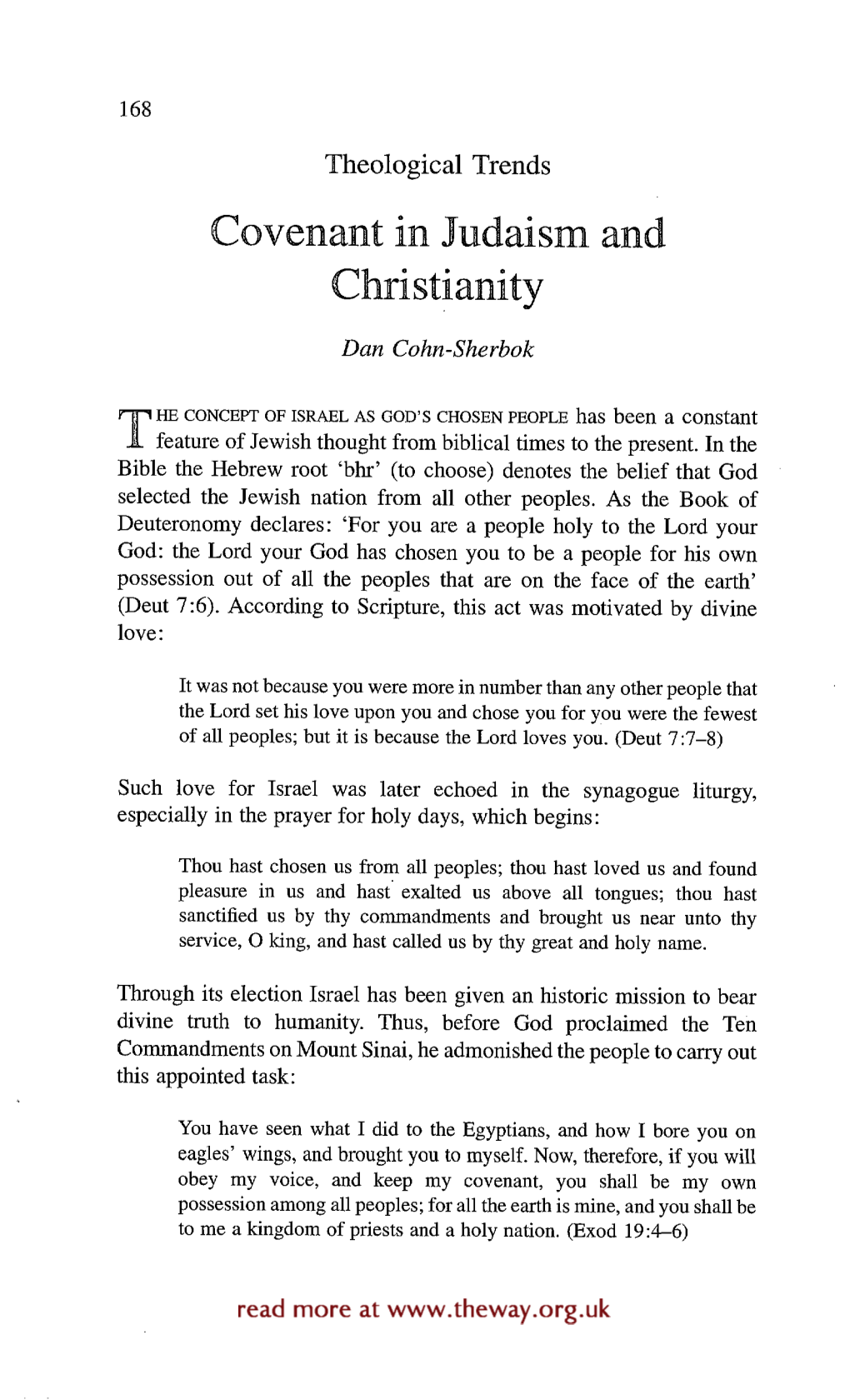 Covenant in Judaism and Christianity