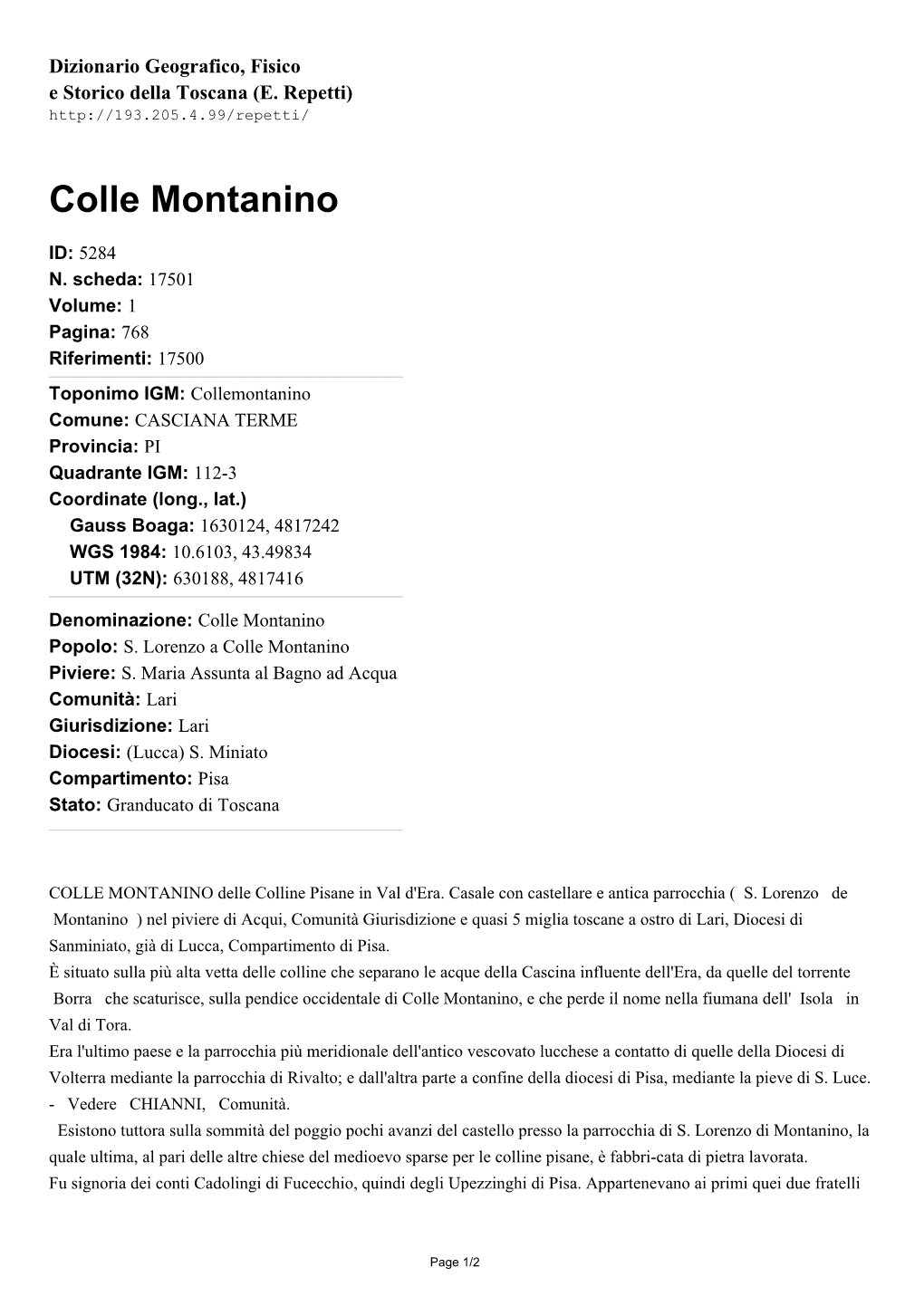 Colle Montanino