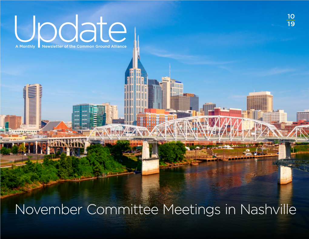 November Committee Meetings in Nashville All-CGA Committee Meetings in Nashville the All-CGA Committee Meetings, Nov